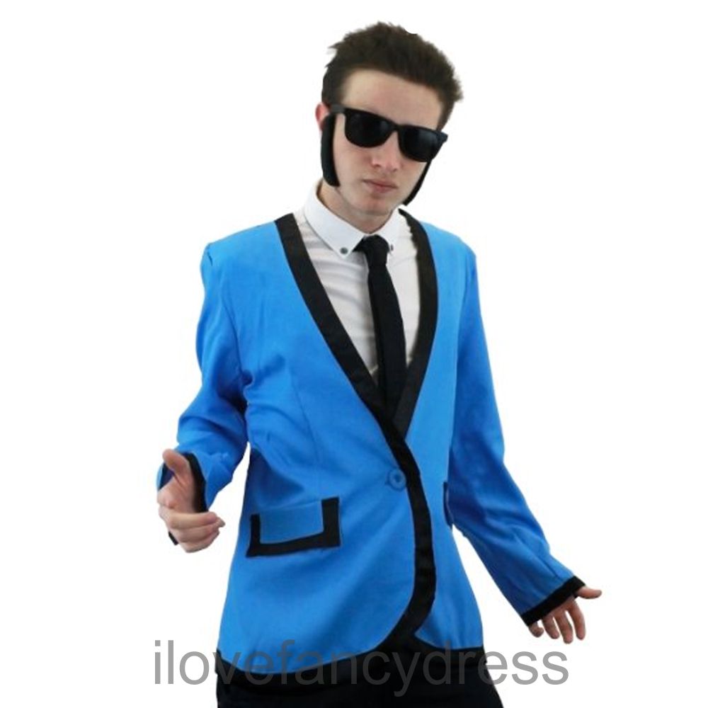 MENS TEDDY BOY COSTUME 1950'S FANCY DRESS COSTUME JACKET SIDEBURNS